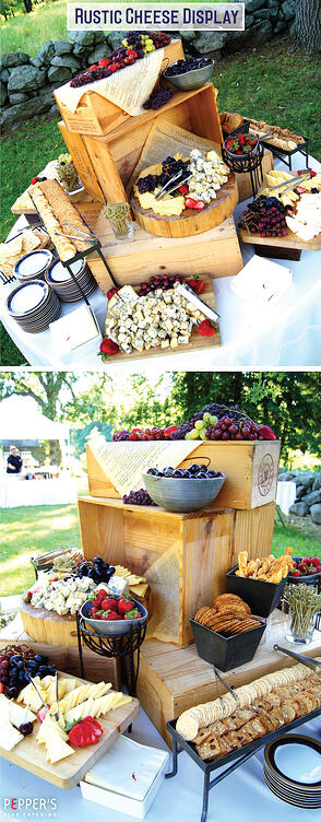 Rustic Cheese Display