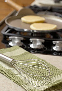 pancakes on stove
