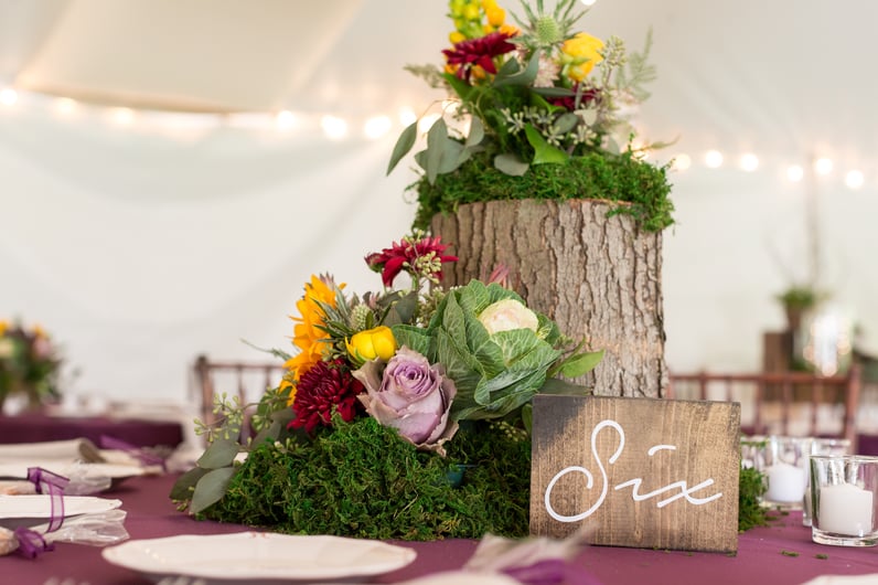 rustic wedding five bridge inn