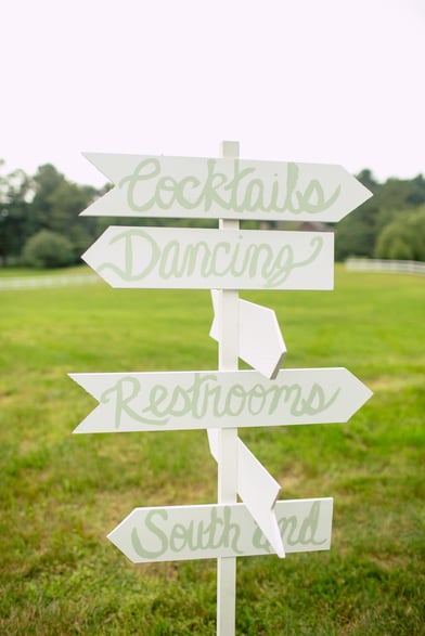 custom wedding signage