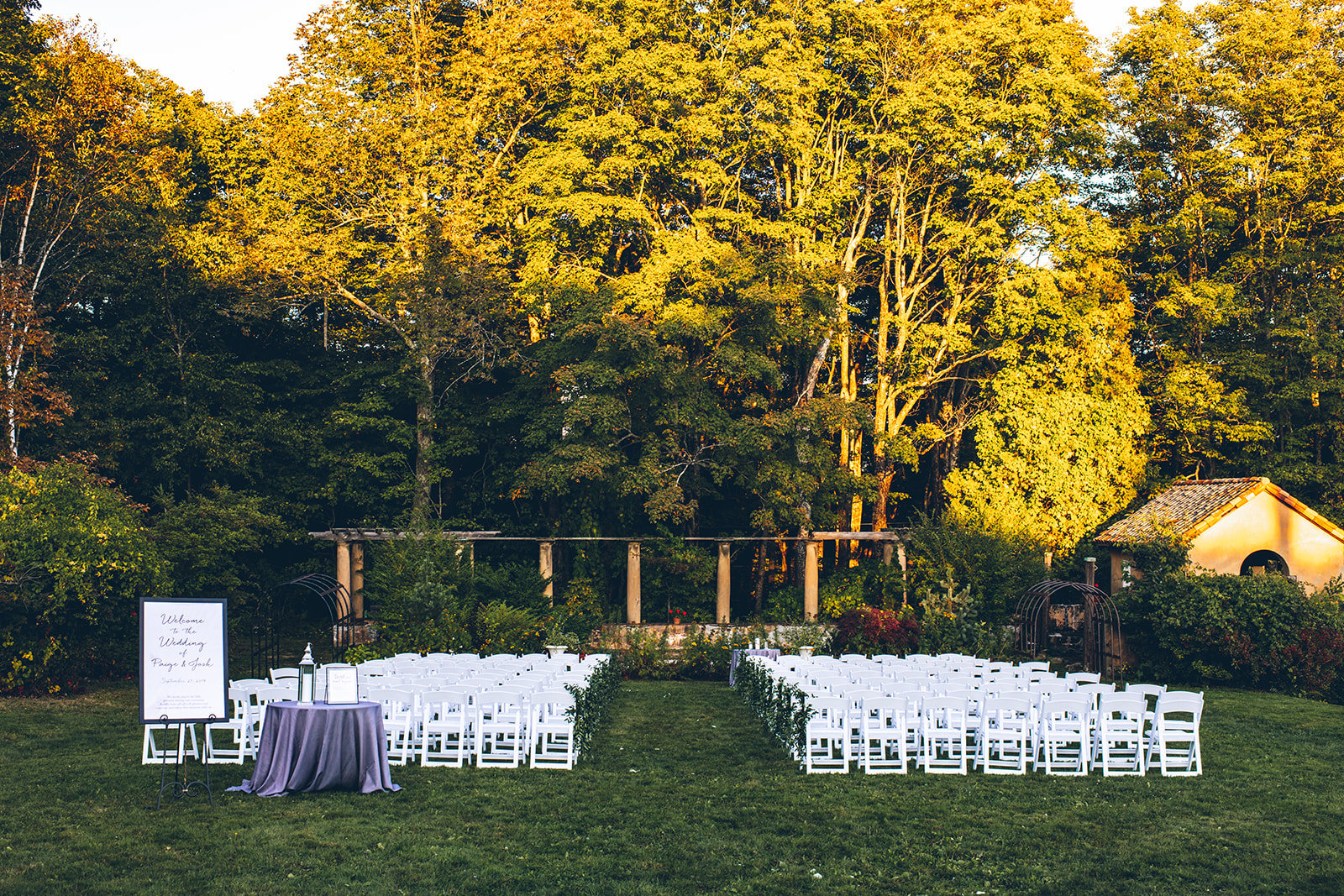 Aldworth Manor Outdoor Wedding Ceremony New Hampshire