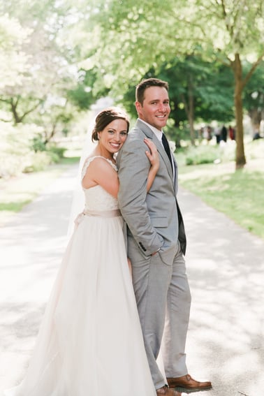 the gardens at elm bank wedding