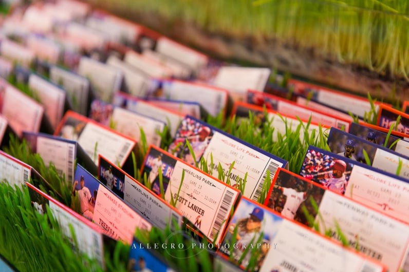 baseball theme graduation catering