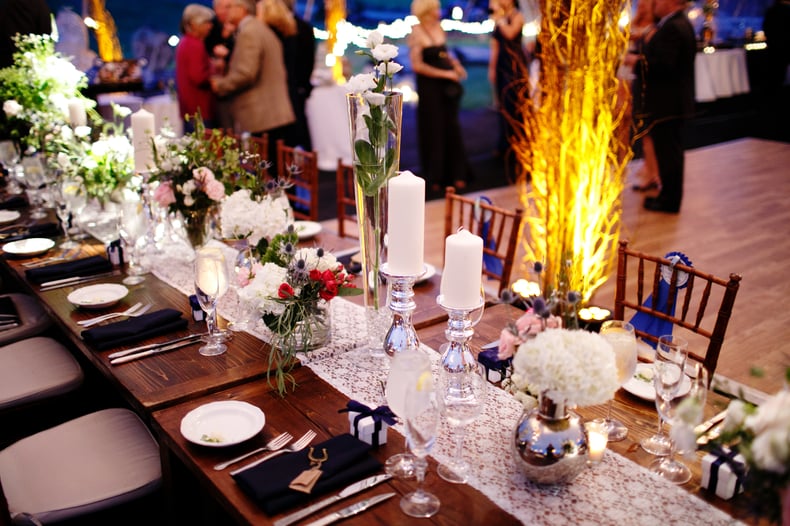 wedding rustic tables