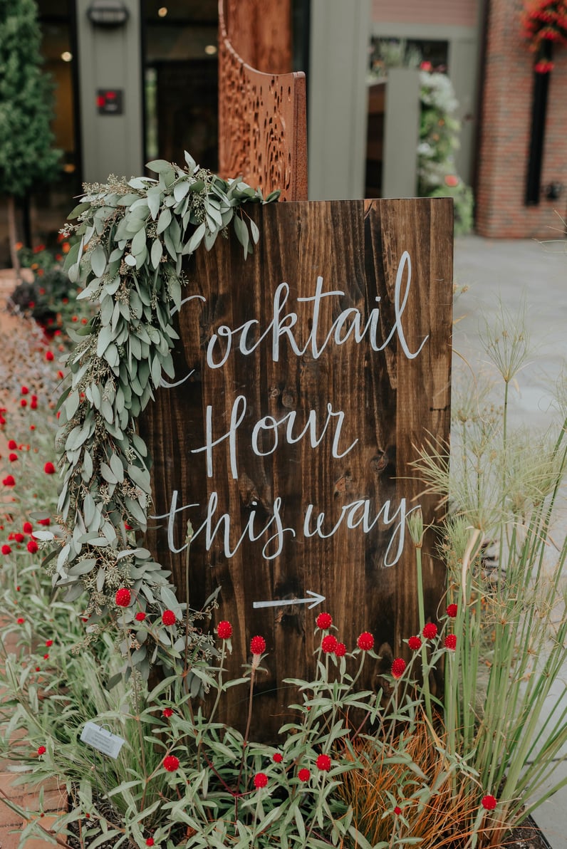 rustic wedding signs