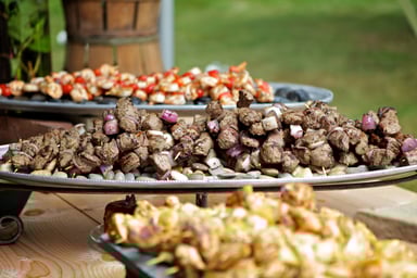 casual wedding catering