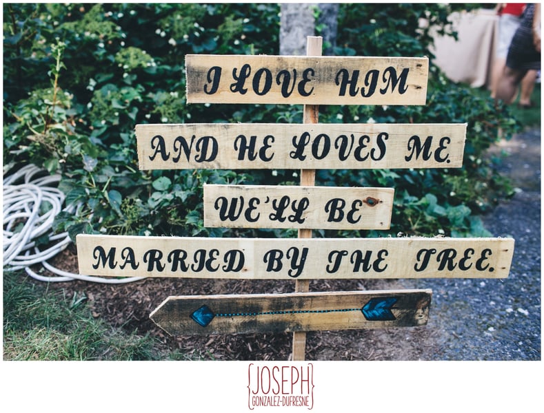 wedding signage