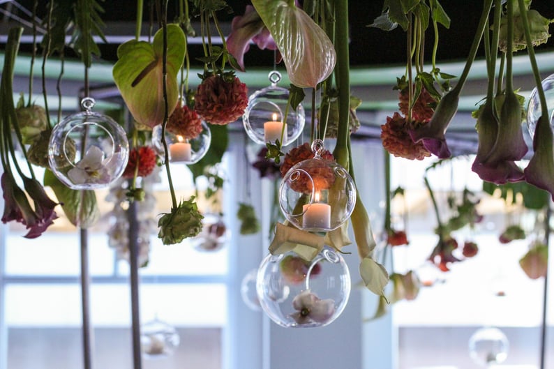 Suspended floral designs