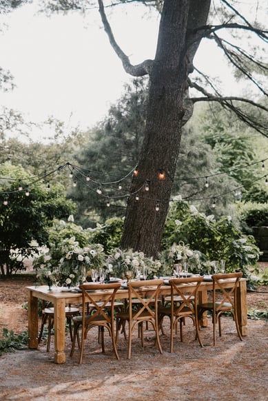 the gardens at uncanoonuc Mountain wedding