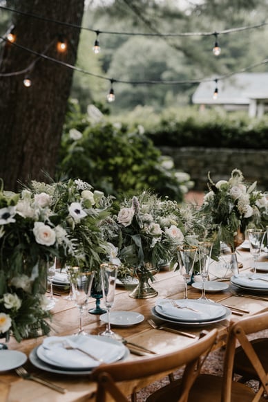 the gardens at uncanoonuc Mountain wedding