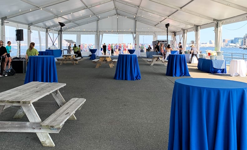 Courageous Sailing Center Pier 4 Corporate Event Tent Boston